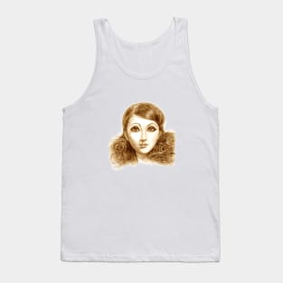 Manga doll hand drawn Tank Top